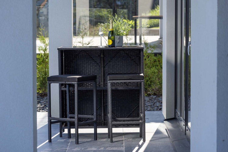 Knock Lounge-Set 3 Teile schwarz. 60 X 100 X 105 cm