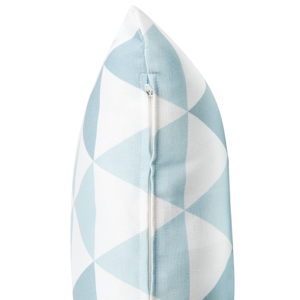 Gartenkissen 2er Set TRIFOS Geometrisches Muster 40 x 40 cm Blau