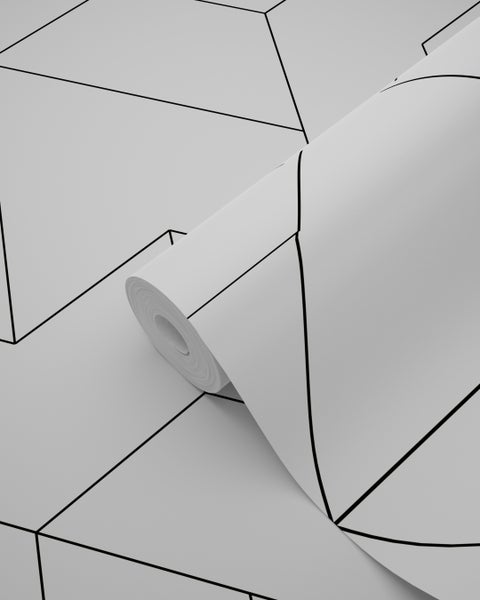 Origin Wallcoverings Tapete grafische Linien Schwarz-Weiß - 50 x 900 cm - 347903