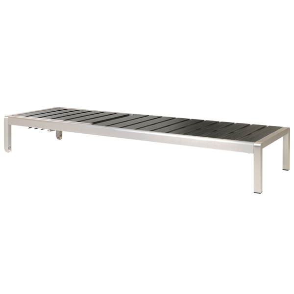 Sonnenliege NARDO Metall Schwarz / Silber