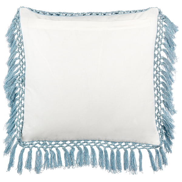 Dekokissen PALLIDA Baumwolle 45 x 45 cm Blau Blumenmuster