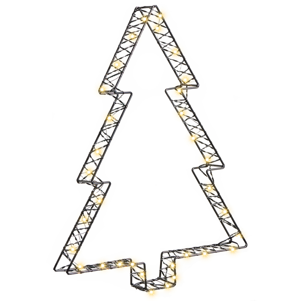 Dekorativer Weihnachtsbaum aus Metall mit Beleuchtung