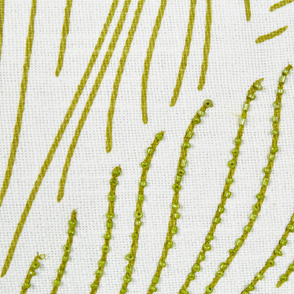 Dekokissen SPANDOREA Baumwolle 30 x 50 cm Grün Pflanzenmuster