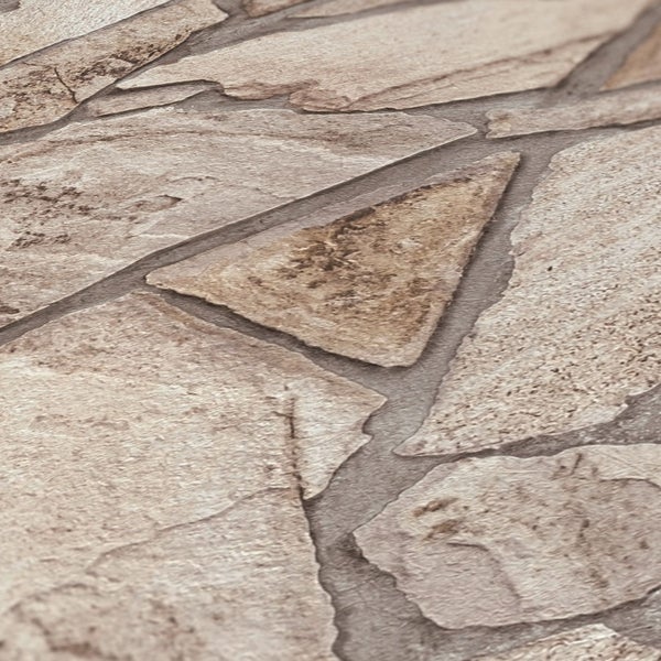 Nahaufnahme einer Wand mit Steinmuster