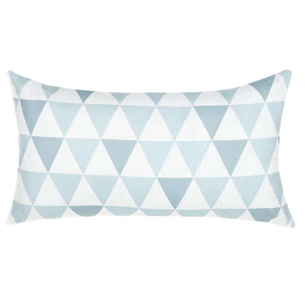 Gartenkissen 2er Set TRIFOS Geometrisches Muster 40 x 70 cm Blau