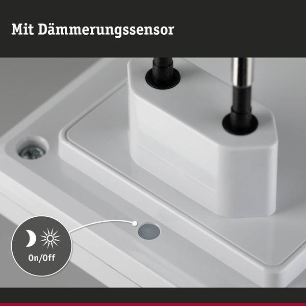 Paulmann LED Steckdosenlicht mit Sensor und Helligkeitseinstellung, 0,36 Watt, 80 mal 80 mal 58 Millimeter.