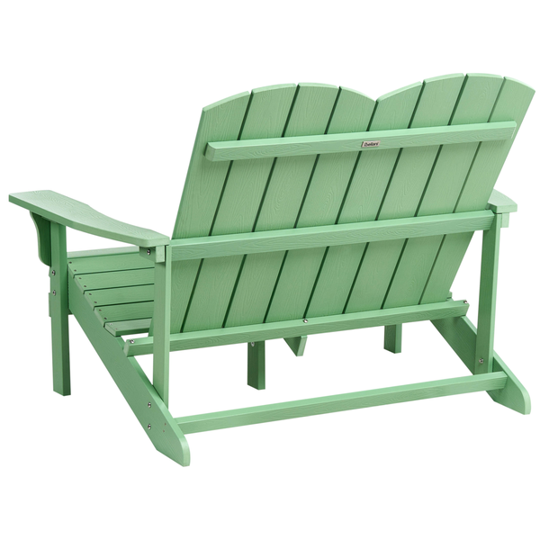 Doppelsitzer Adirondack Gartenbank aus Holz
