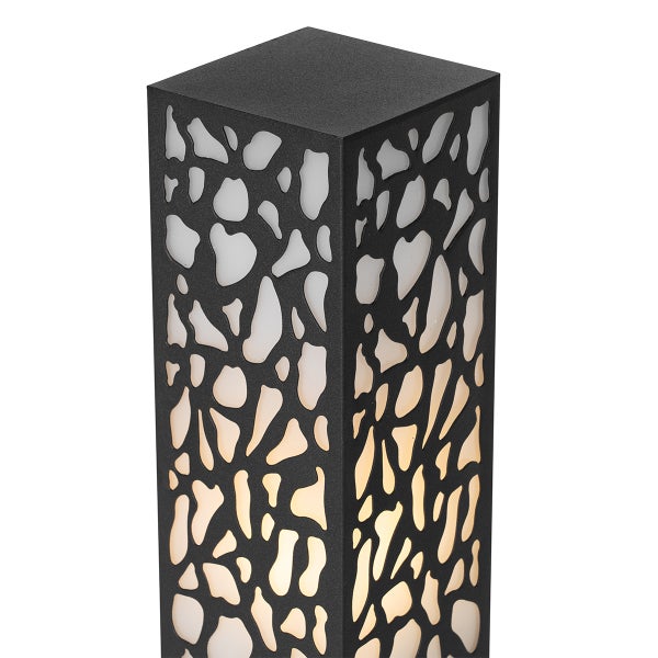 Moderner Außenpfosten schwarz 60 cm IP44 - Nicole