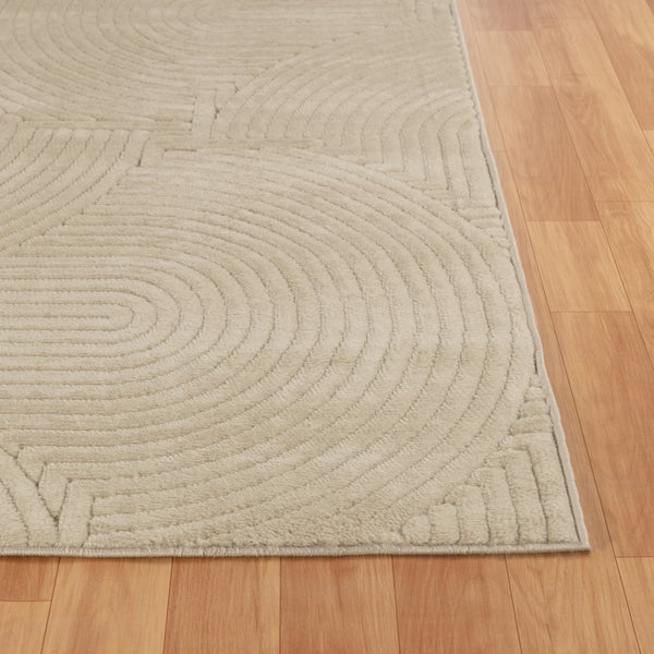 Moderner Skandinavischer Teppich für Innen-/Außenbereich Beige 160x220 cm REYKO