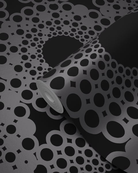 Origin Wallcoverings Tapete grafische Form Schwarz - 53 cm x 10.05 m - 345935