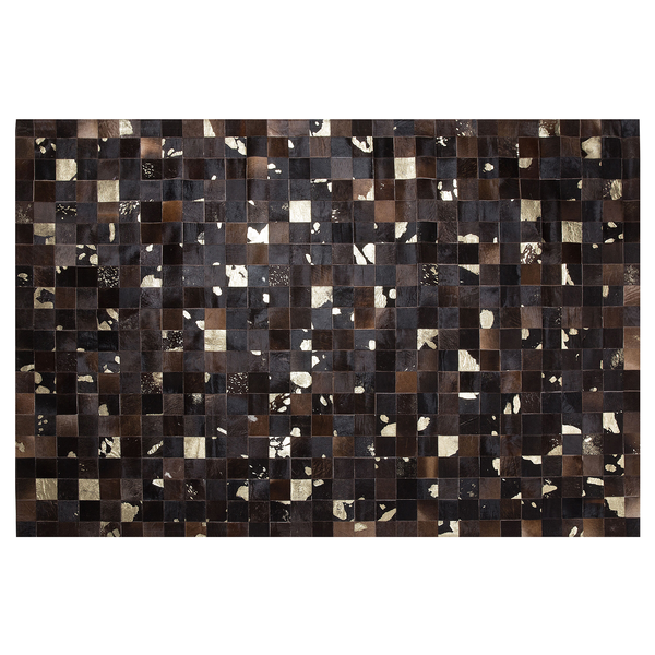 Teppich BANDIRMA Braun 160 x 230 cm Echtleder