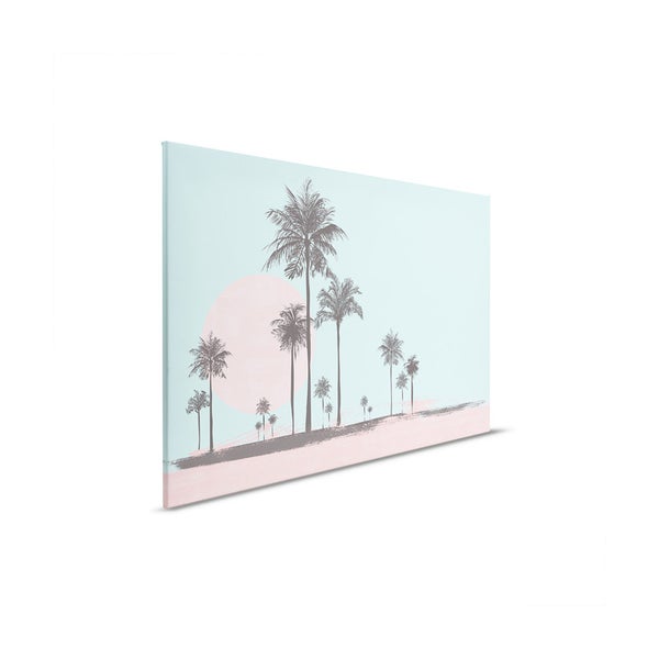 Leinwandbild mit Palmenmotiv für Wanddekoration
