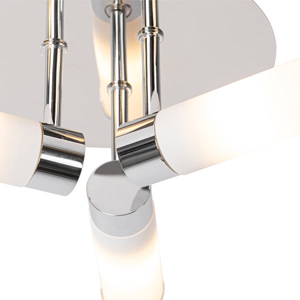 Moderne Badezimmer-Deckenleuchte Chrom 3-flammig IP44 - Bath