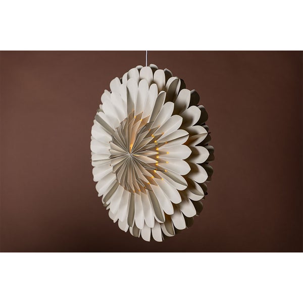 Järvsön Weihnachtsstern mit Licht Papier Ø60 cm Pendelleuchte beige. 60 X 21 X 60 cm