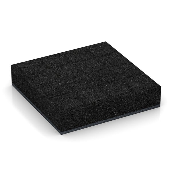 Schwarze Schaumstoffplatte für Schallschutz