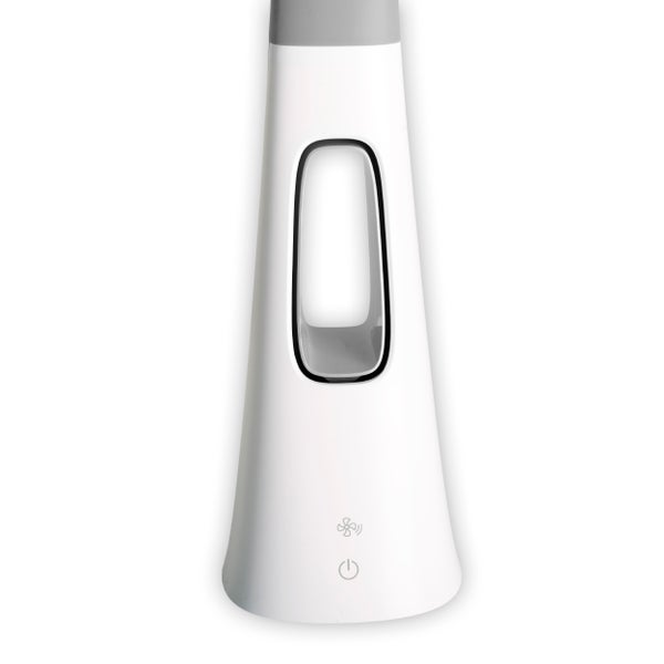 LED-Tischleuchte VENTU mit Ventilator, mit Touch, dimmbar, aus weißem Kunststoff, fest verbaute LEDs, 40 cm hoch
