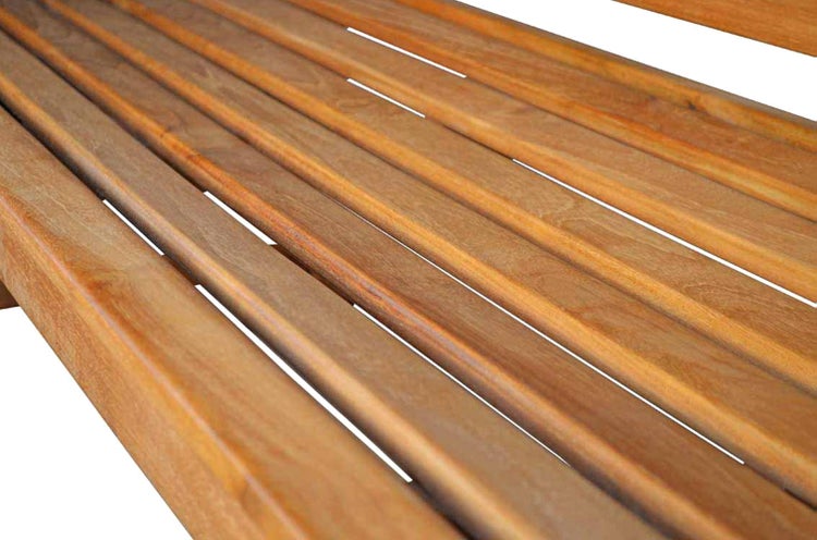 Teak Gartenbank 140 cm 2-Sitzer 3-Sitzer Massivholz premium wetterfest
