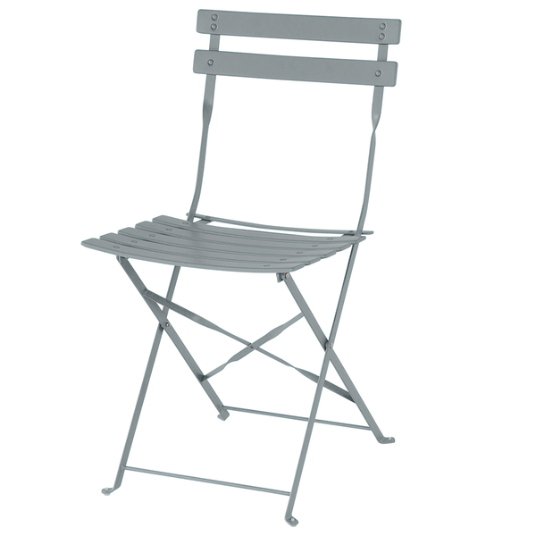 Bistro Set klappbar FIORI Metall Grau