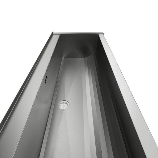 Edelstahl Badewanne mit Abfluss