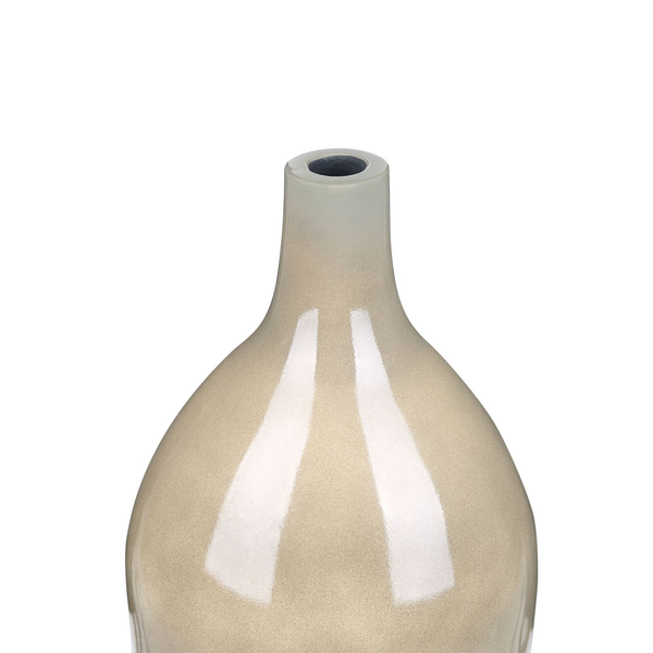 Blumenvase LEGANES Keramik 47 cm Taupe