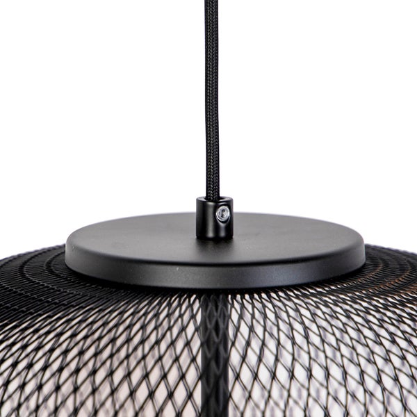 Moderne schwarze Hängelampe - Bliss Mesh