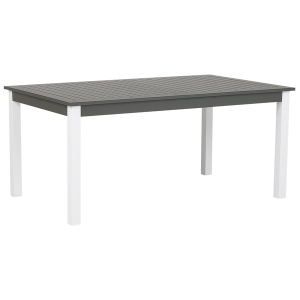 Ausziehbarer Gartentisch PANCOLE 168/248 cm 100 cm Metall Grau
