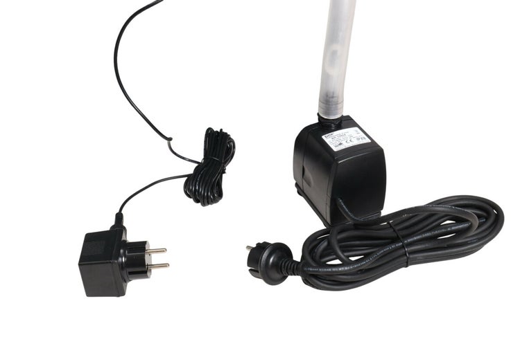 Aquariumpumpe mit Netzteil und Stromkabel