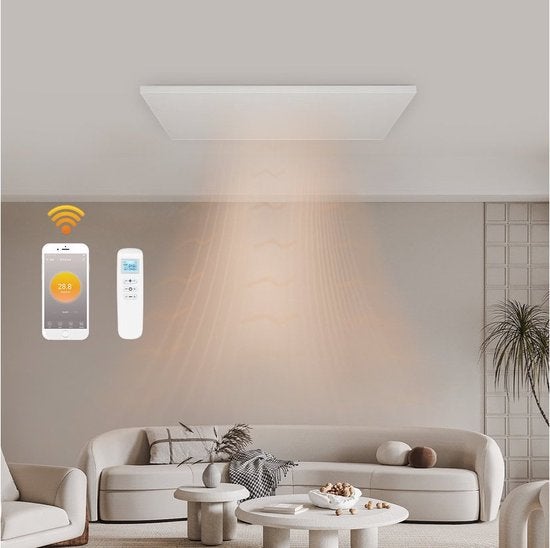 Infrarotpanel Quality Heating Exklusive WiFi 860 Watt weiß inkl. Fernbedienung, App-Steuerung, Deckenmontage, IP54, 5 Jahre Garantie