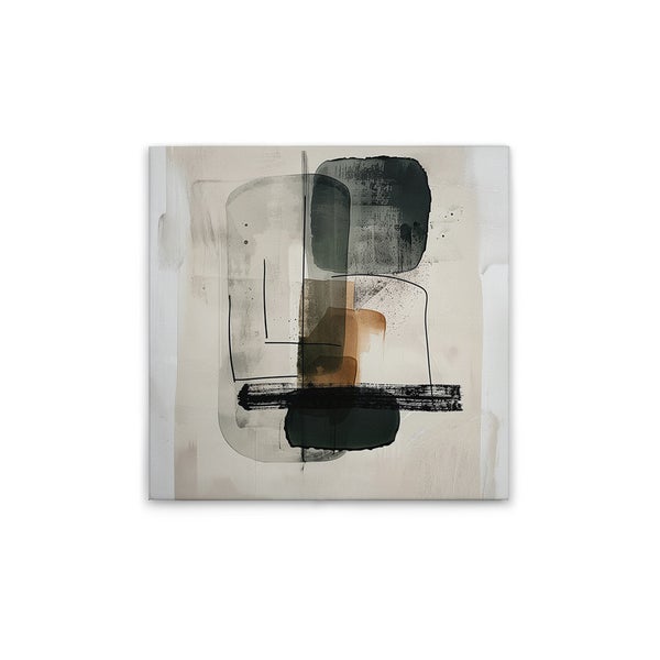 Abstraktes Gemälde mit geometrischen Formen