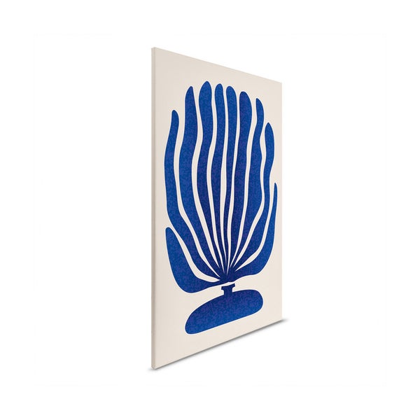 Leinwandbild mit abstraktem Pflanzenmotiv