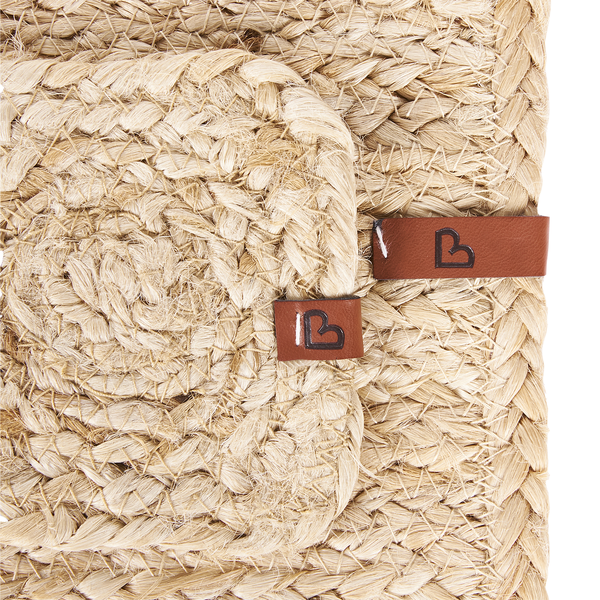 Tischset mit Untersetzern 12-teilig QUANDONG Naturfarben Jute
