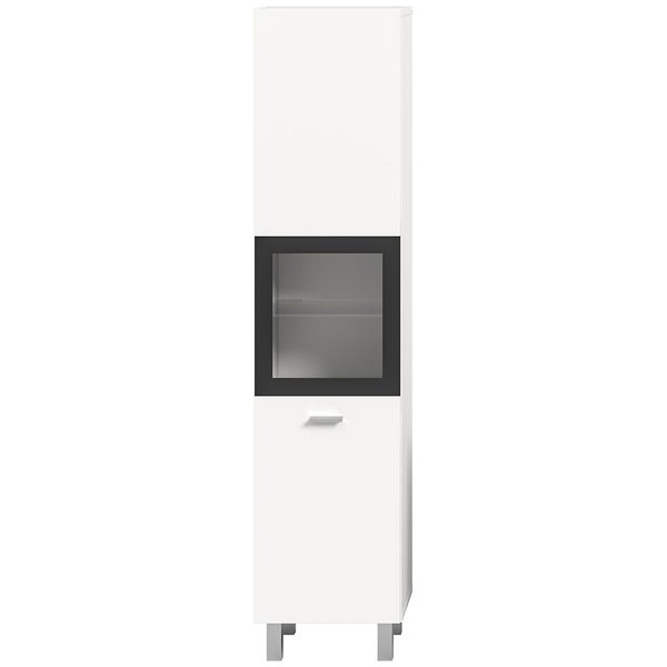Boston Hochschrank Bad 1 Tür weiß. 30 X 29 X 125 cm