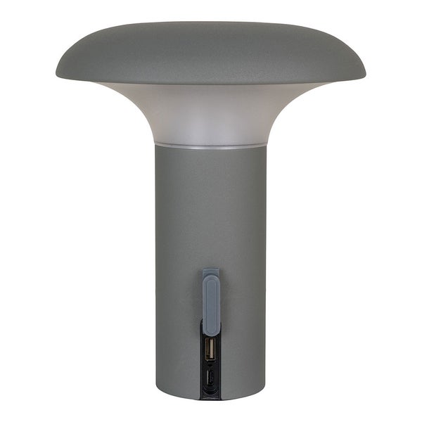 Ramsey Outdoor Lampe LED wiederaufladbar grau, matt. 17 X 17 X 21 cm