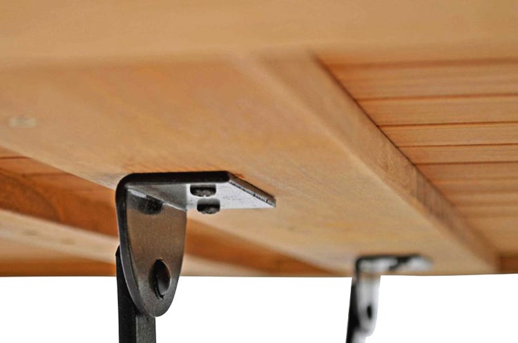 Teak Klapptisch 150 x 80 cm wetterfest premium für Balkon Terrasse Garten