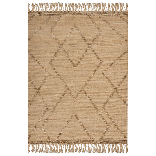 Teppich HANDERE 200 x 300 cm Jute Beige