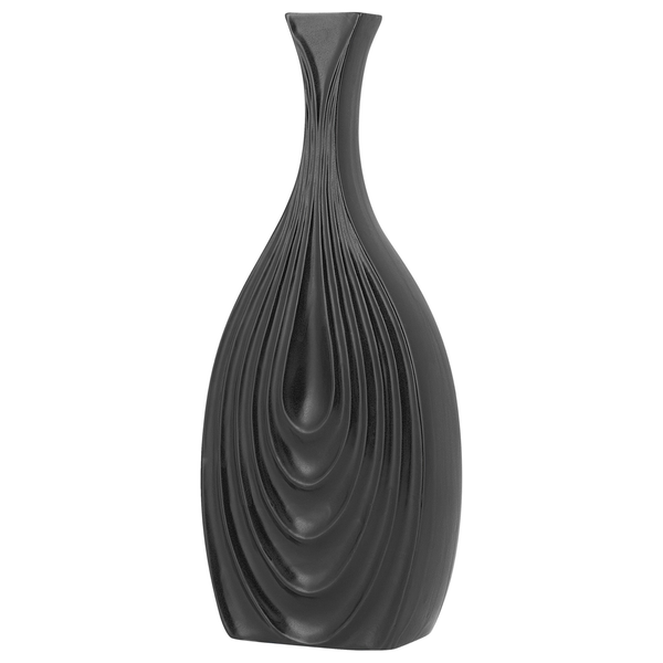 Dekovase THAPSUS Keramik 39 cm Schwarz