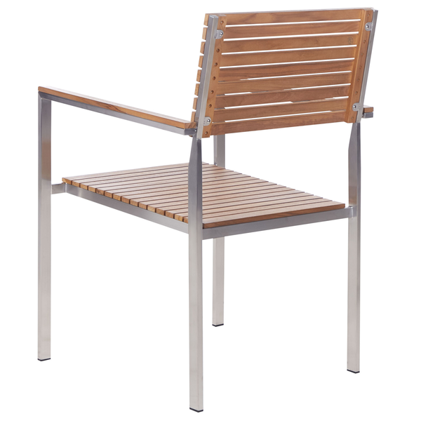 Gartenstuhl 6er Set VIAREGGIO FSC® zertifiziertes Teakholz Braun