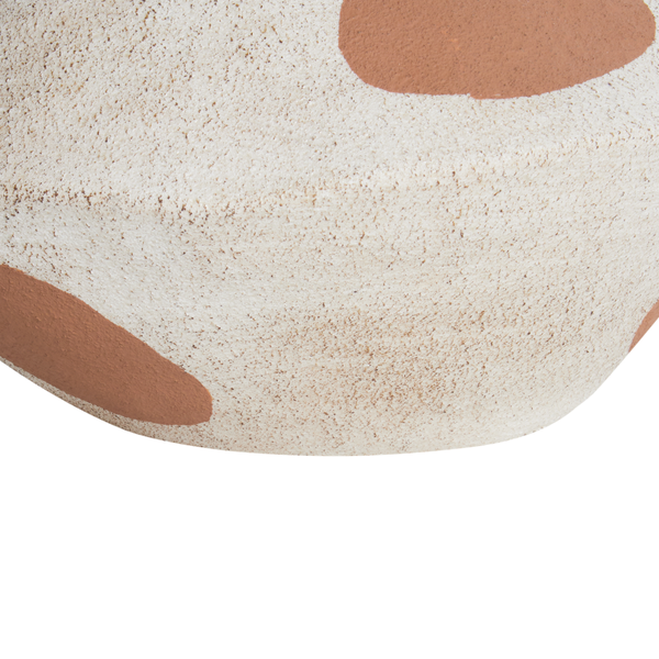 Blumenvase ALOSIDAE Steinzeug 19 cm Hellbeige