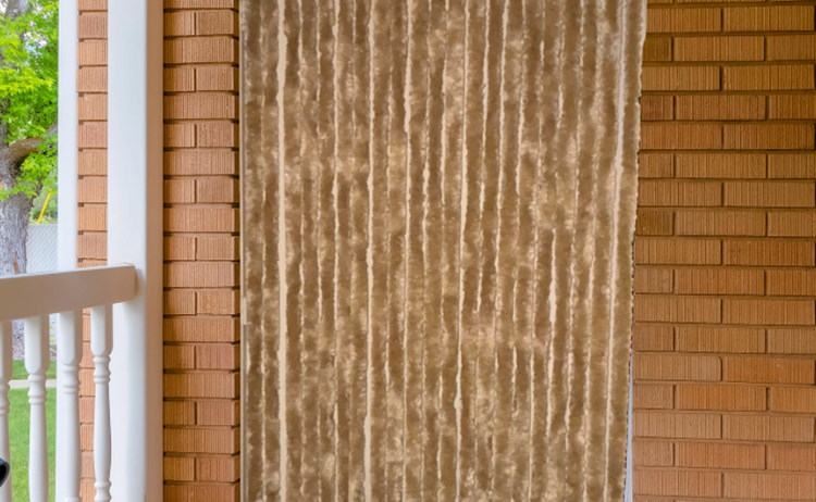 Fliegenvorhang Katzenschwanz-Fliegenvorhänge Katzenschwanz Beige - 90cm x 220cm