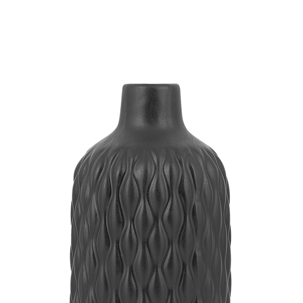 Dekovase EMAR Steinzeug 31 cm Schwarz