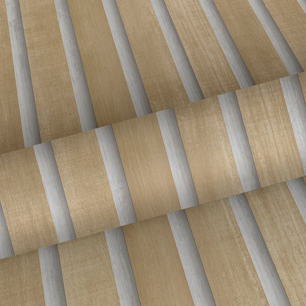 Sanders und Sanders Tapete 3D Holzpaneele Braun und Beige - 53 cm x 10 m - 640050