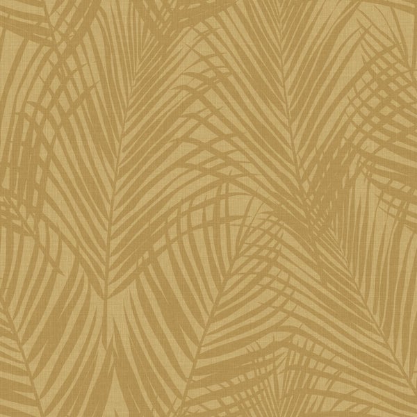 Origin Wallcoverings Tapete Palmblätter Ockergelb - 53 cm x 10.05 m - 347807