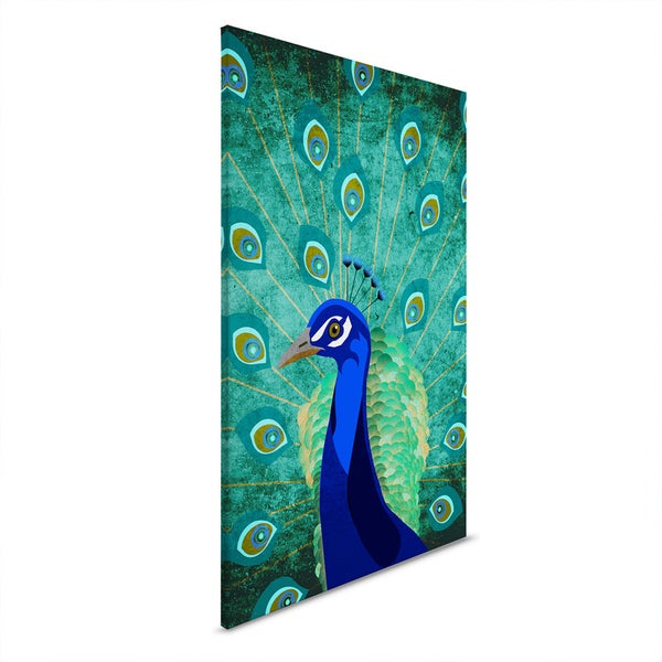 Dekoratives Wandbild mit Pfauenmotiv
