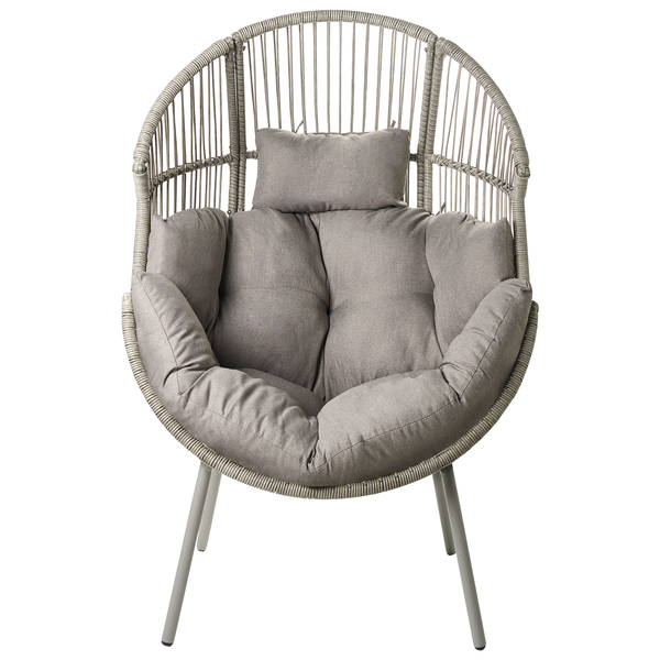 Gartenstuhl MURANO Polyrattan Grau