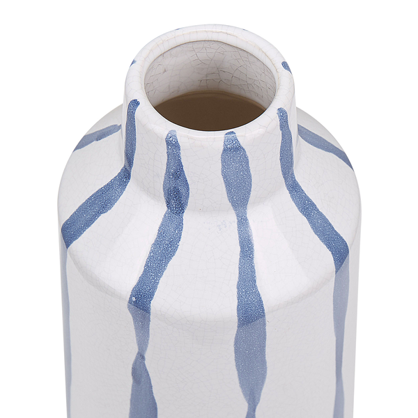 Blumenvase ASSUS Steinzeug 22 cm Weiß