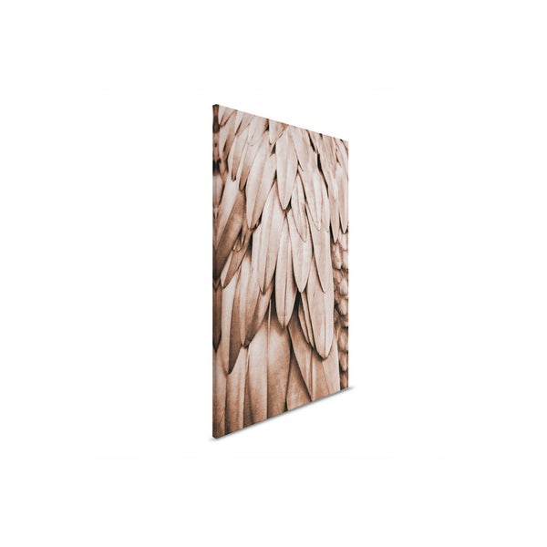 Dekorative Wandkunst mit Federdesign