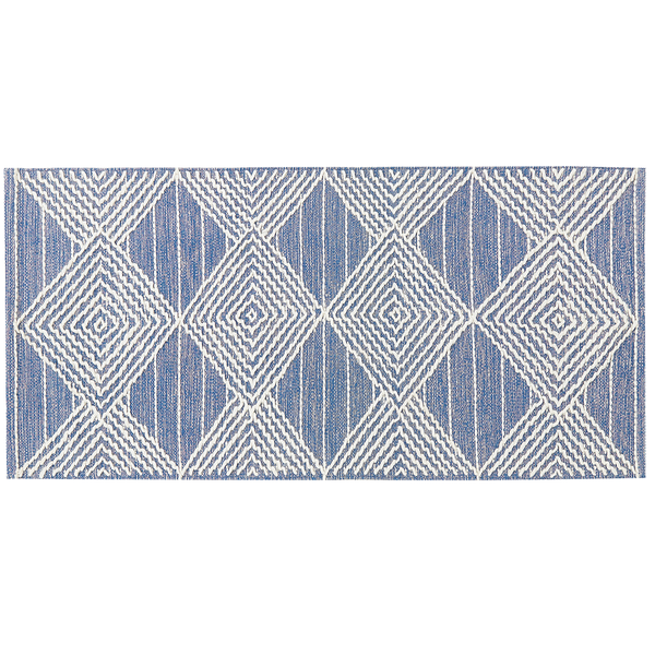Teppich DATCA Blau 80 x 150 cm Wolle