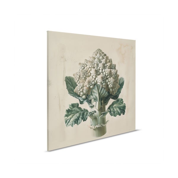 Gemüse-Kunstdruck mit Blumenkohldesign