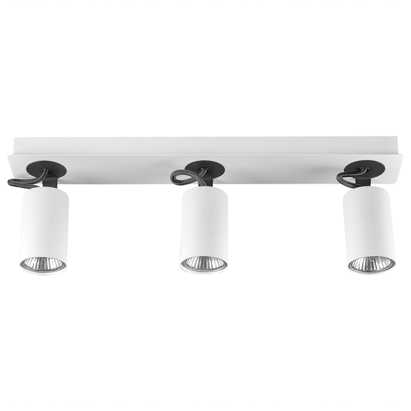 Strahler 3-flammig KLIP verstellbar Metall Weiß