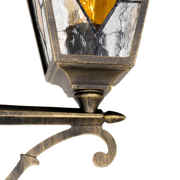 Vintage Außenlaterne Antikgold 240 cm 2-flammig - Antigua